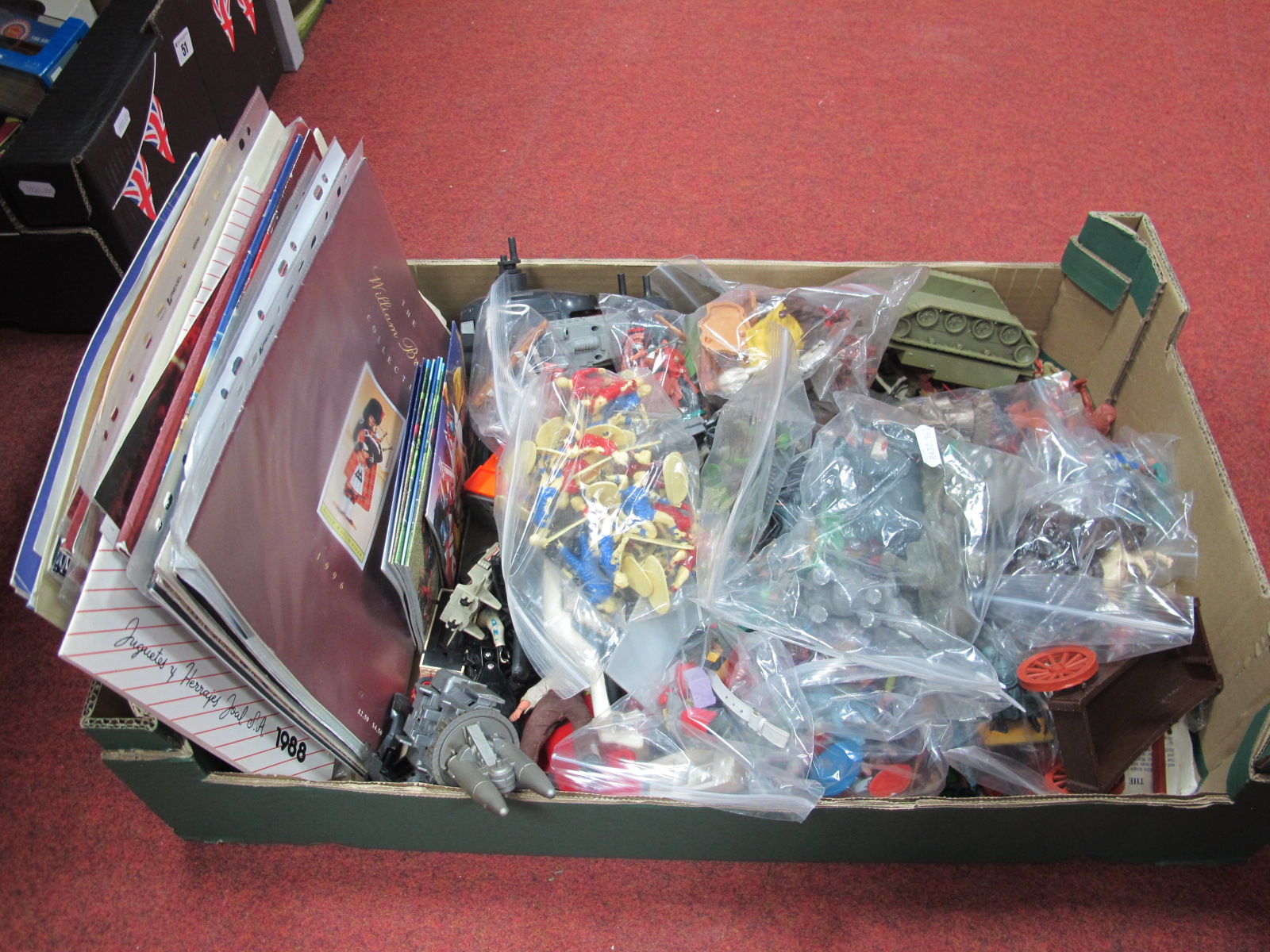 A Quantity of Modern Plastic Toy Figures, Vehicles, to include sportsmen, soldiers, cowboys,