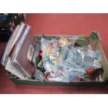 A Quantity of Modern Plastic Toy Figures, Vehicles, to include sportsmen, soldiers, cowboys,