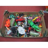A Quantity of Playworn Diecast and Plastic Model Vehicles, by Dinky, Tonka, Corgi and other.