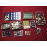 An Interesting Collection of G.B. and Overseas Base Metal Coins, including Two United States Coin