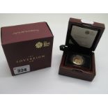 The Royal Mint 2017 Pistrucci Bicentenary Gold Proof Sovereign, certified No. 06134, presented