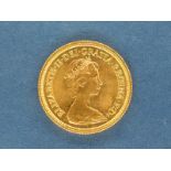 A Queen Elizabeth II Sovereign, 1978.