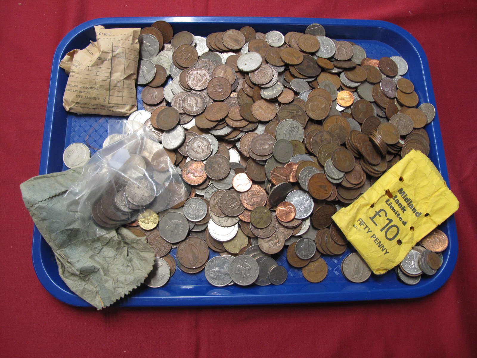 A Quantity of British, Irish, Channel Islands and Overseas Coins, sometimes redeemable, noted