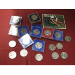 A Collection of Crown Sized Coins, including G.B. Five Pounds 2005 'Trafalgar', 1999, 2006, Isle