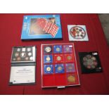 A Collection of G.B Decimal Coins, including Royal Mint 2008 BU coin collection, 2000 BU collection,