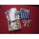 A Collection of Great Britain and Overseas Coins, to include Florin 1951 Australia, New Zealand