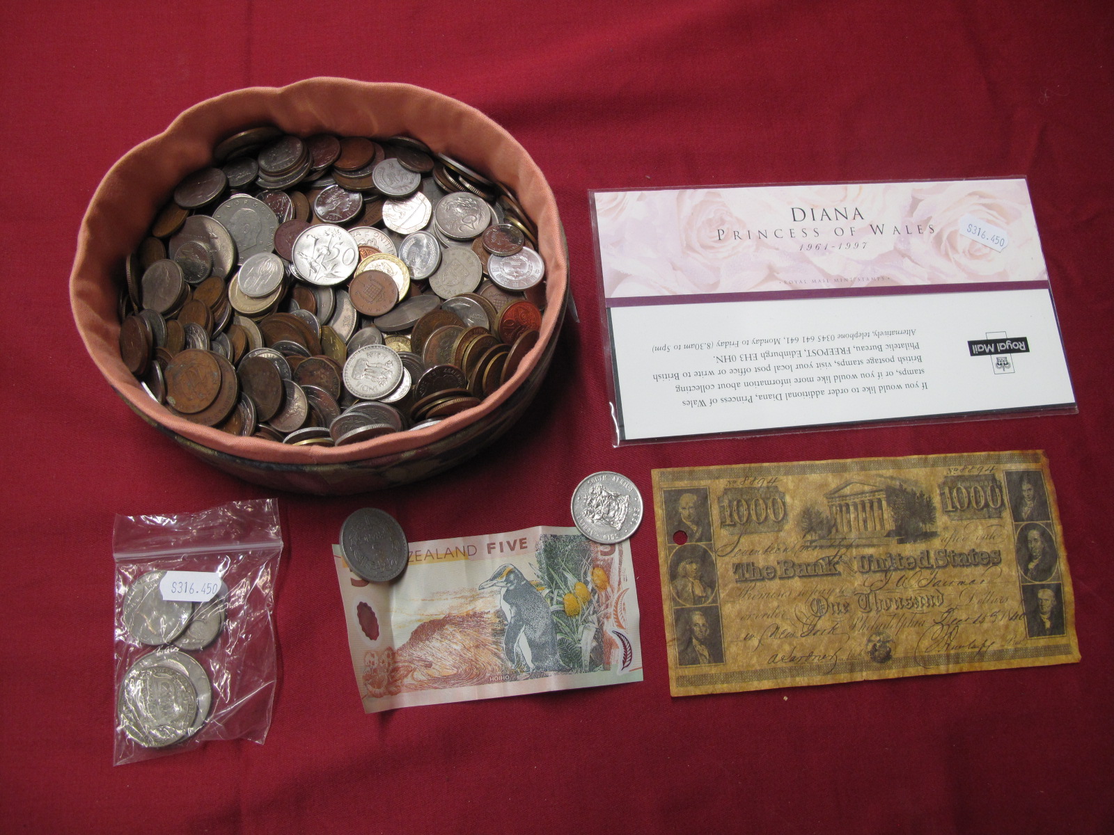 A Mixed Collection of Predominantly Overseas Coins, including U.S.A One Dollar 1972, George V Half