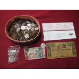 A Mixed Collection of Predominantly Overseas Coins, including U.S.A One Dollar 1972, George V Half