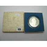 A Franklin Mint Issue 1973 Panama 20 Balboas Coin, accompanied by literature dated Apr 5 1974,