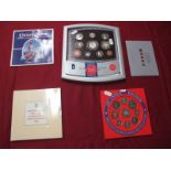 Four Royal Mint United Kingdom BU and Proof Coin Sets, comprising 1984 (BU), 1986 (BU), 1997 (BU),