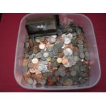 A Quantity of Predominantly G.B Decimal Base Metal Coins, assorted denominations.