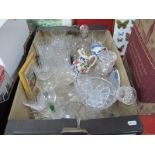 Wine Glasses, Whisky Decanters, decanters etc:- One Box