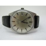 Omega; A Vintage Automatic Gent's Wristwatch, the signed dial with line markers, centre seconds
