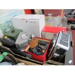 Leica Projector, Pradovit P150 MPP camera, Kodak safelight, Paterson contact printer, Pana-vue