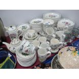 A Large Quantity of Portmeirion 'Botanic Garden' Dinnerware, including twenty dinner plates,