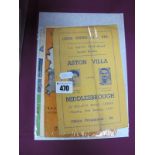 1951 F.A. Cup Final Programme Blackpool v. Newcastle, (rusty staples). 1948-49 Huddersfield v.