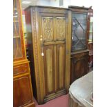 Old Charm Oak Hall Wardrobe, 79cm wide.