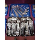 A Twelve Setting Canteen of Mappin & Webb Plated Cutlery, including fish knives, forks and