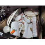 Royal Worcester "Evesham" Part Tea Service, tureens, etc; meat plates:- One Box