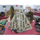 Regency Fine Art Large Egyptian Pyramid, with removable figures, 33cm high.