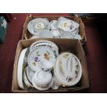 A Large Quantity of Royal Worcester 'Evesham' Oven To Table Pottery, including tureens, flan dishes,