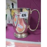 Wolverhampton Wanderers 1950-51 Silver Plated Tankard, by James Dixon, awarded to J. Longden in