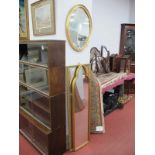 Three Gilt Framed Wall Mirrors.