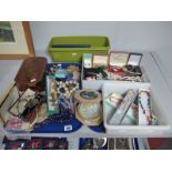 A Large Mixed Lot of Assorted Costume Jewellery, including fresh water pearls, bangles, earrings,
