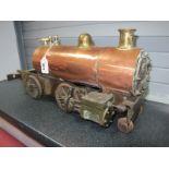 An Engineered Part Built 3½ Inch Gauge Live Steam 2-4-0 Locomotive, silver soldered, copper boiler