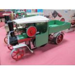 A Mamod Live Steam "Steam Wagon", unboxed, very good condition, appears light steamed only, finished