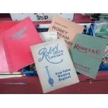 Four Pre-War Robey and Co Limited of Lincoln Original Catalogues, including List of Parts for