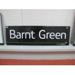 A Modern London Midland 'Barnt Green' Station Totem, 35 x 115cm.