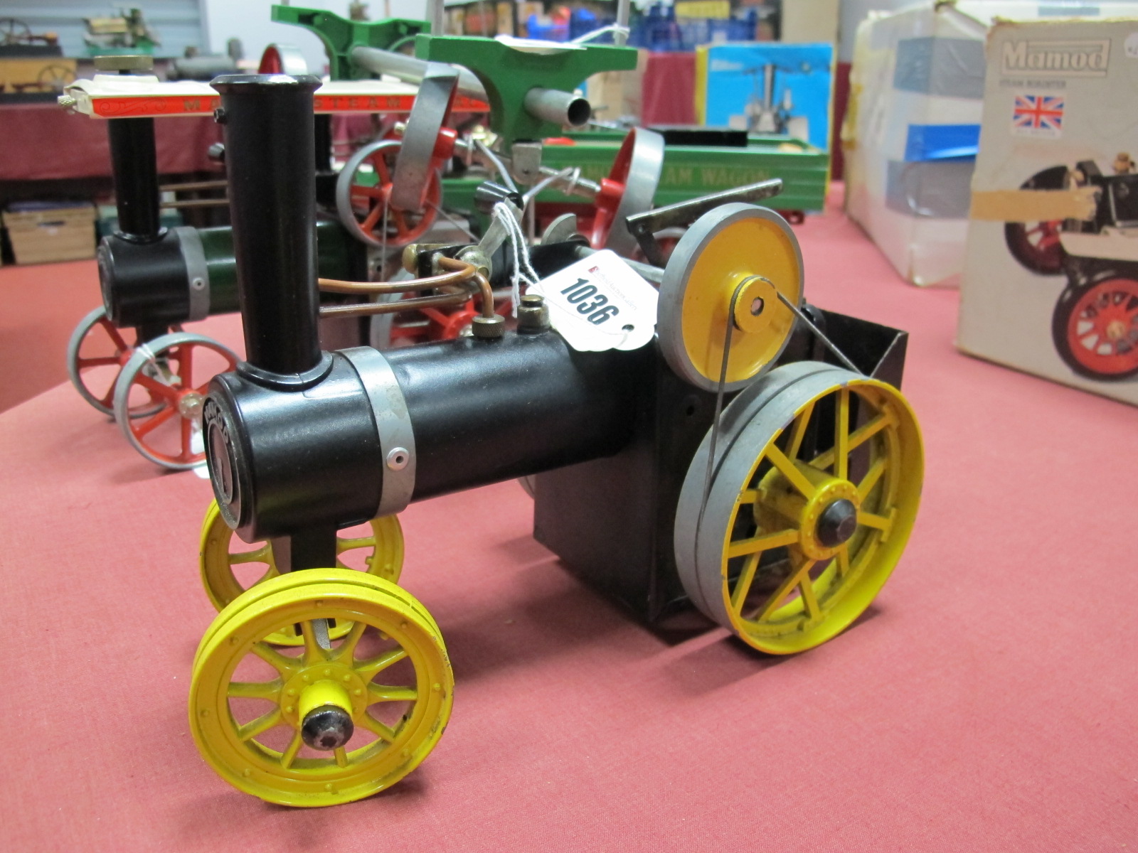 An Early (1960's) Mamod TEI Traction Engine, unboxed, in very good condition, with burner but no