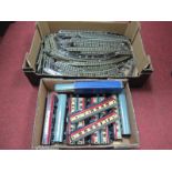 Eleven Hornby Dublo Mainly Three Rail Eight Wheel Coaches, mainly BR 'Blood and Custard',