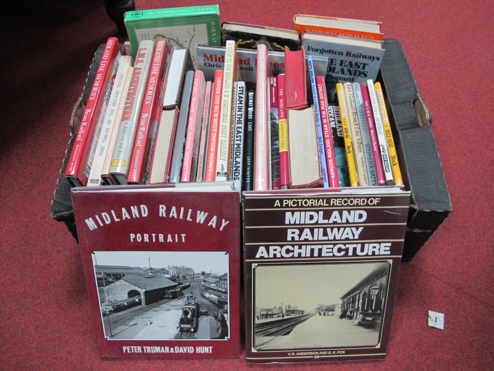 A Good Selection of Books, relating to the Railways in The Midlands and LMS:- One Box