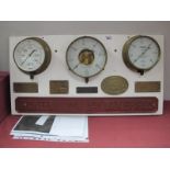 An Interesting Collection of Vacuum Pressure Gauges (with Provenance), Brass Engine Plates and a