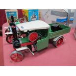 A Mamod Ref SW1 "Live Steam" Steam Wagon, unboxed, excellent unfired condition, finished in green