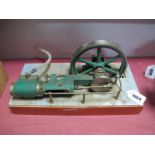 A Model of a Horizontal Live Steam Engine, by Southworth Engines of Chesterfield, single cylinder of