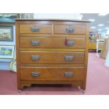 A Late XIX Century Walnut Chest of Two Short and Three Long Graduated Drawers, having period