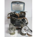 MSA Combustible Gas Indicator. Justrite Horizontal Carbide Lamp, circa 1911, Premier of Leeds