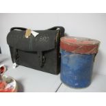 Mining. Pit Report Book Bag. Explosives Cannister made from conveyor belts. Knee Pads.
