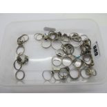 Assorted Dress Rings, including "925" clusters, single stones, etc (finger sizes noted M/N/P) (