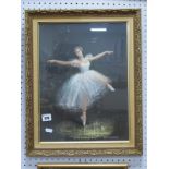 Lola McCausland (1924-1998, Australian Artist), Ballerina, pastel, signed lower right, 40.5 x 30cm.