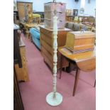 A Circa Late XX Century Solid Onyx Standard Lamp Base.