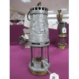E. Thomas Williams, Aberdare, Type No. 1 Miners Lamp, 1932-39 'Managers' stamped No. 1, aluminium