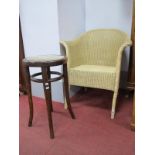 A Lloyd Loom Chair and Bentwood Stool. (2)