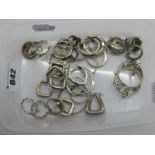 Assorted Hoop Earrings, including "925".