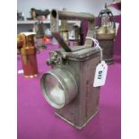 Nife of Redditch Type NH10 Miners Lamp, circa 1940, having metal horizontal carry handle, 20cm