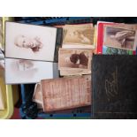 A Vintage Postcard Album, nine Brooke Bond Tea Card Albums, loose cigarette cards, Victorian