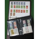 A Collection of Mint and Used GB Stamps in Two Albums, includes QV Jubilee, KG5 to 10/- Seahorse,